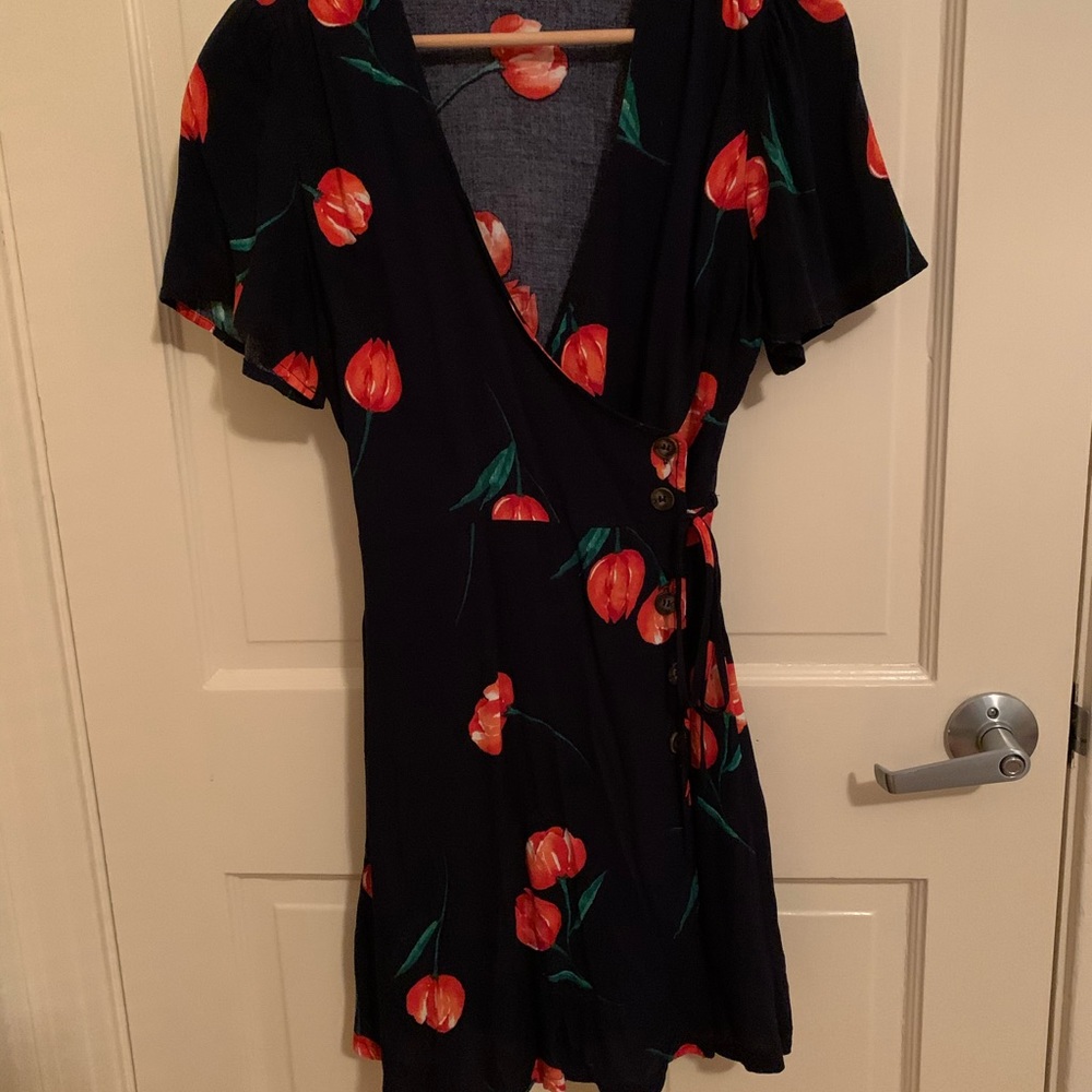 Nordstrom (All in Favor) floral wrap minidress